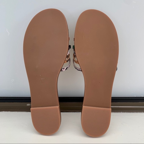 Madewell Tracie Snake-embossed Leather Slides - Picture 5 of 8